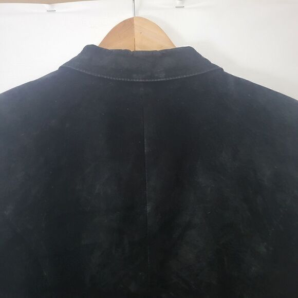 Vintage Danier 8-10 Black Suede Leather Jacket - Picture 9 of 16